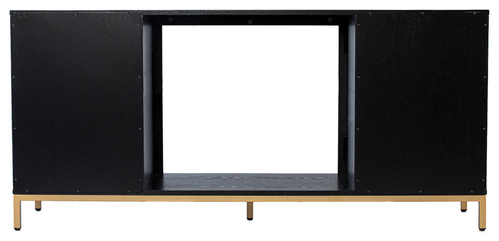 Crewe Touch Screen Electric Fireplace With Media Storage