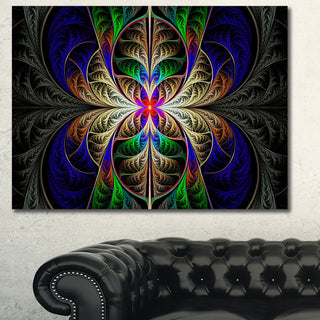 Fabulous Multi Color Fractal Art, Abstract Canvas Art Print, 40x30