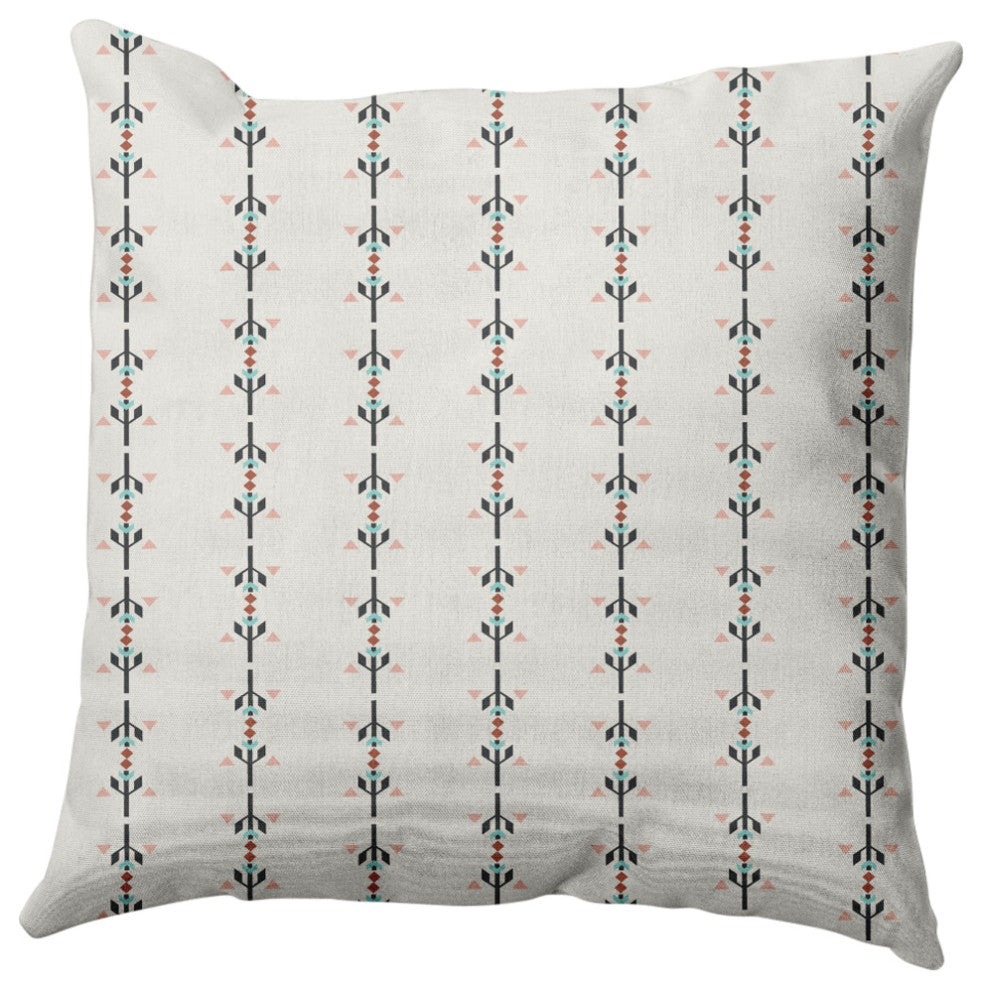 Jodhpur Stripe Decorative Throw Pillow, Gray, 18"x18"