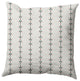 Jodhpur Stripe Decorative Throw Pillow, Gray, 18"x18"