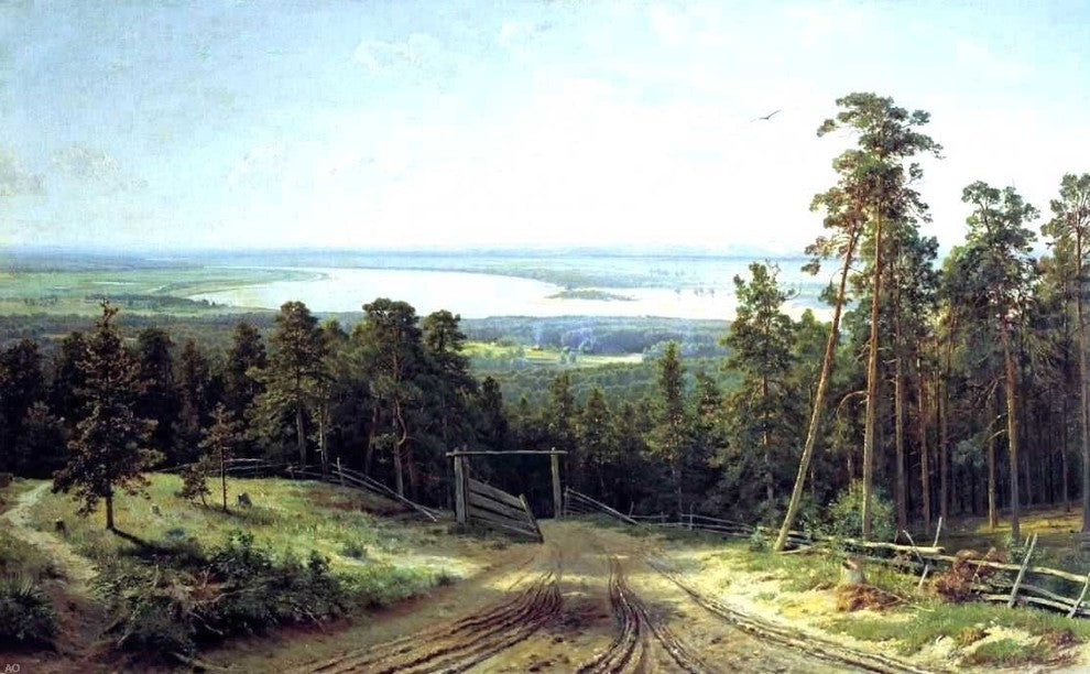 Ivan Ivanovich Shishkin River Kama near Elabuga Wall Decal