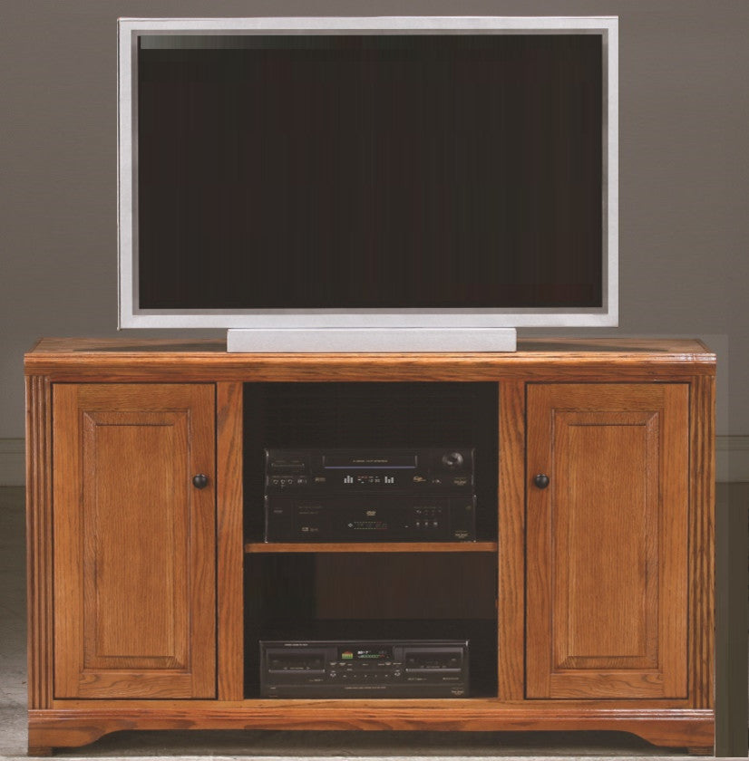 Oak Ridge Thin-Screen Entertainment Console, Yellow Oak