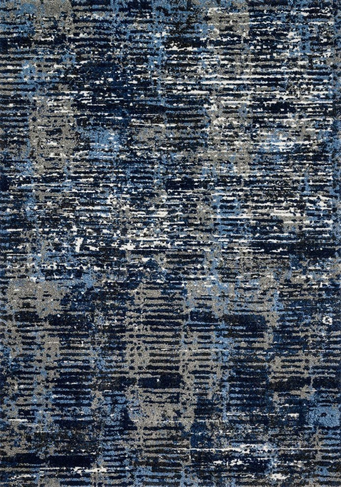 Dark Blue / Grey Viera VR-09 Area Rug by Loloi, 3'10"x5'7"