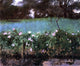 John Singer Sargent Landscape With Rose Trellis Gallery Wrapped Canvas Print