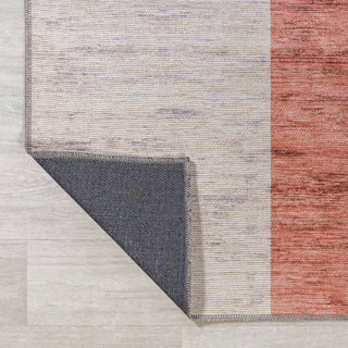 Raita Modern Distressed Stripe Machine-Washable Area Rug, 3x5