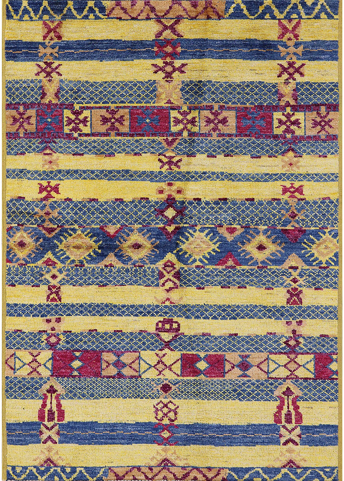 Ahgly Company Indoor Rectangle Mid-Century Modern Area Rugs, 7' x 9'