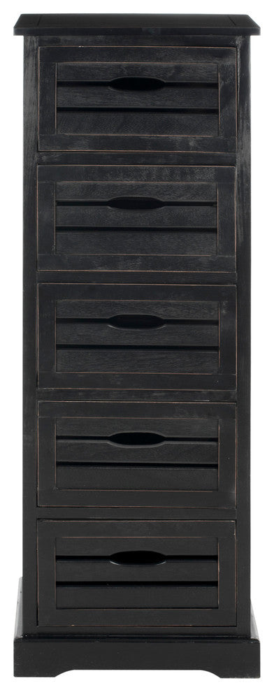Safavieh Sarina 5-Drawer Cabinet, Black