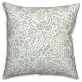 Blue Dainty Floral 18x18 Spun Poly Pillow