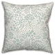 Blue Dainty Floral 18x18 Spun Poly Pillow