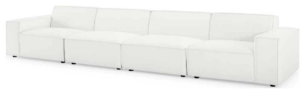 Modular Sectional Sofa Set, White, Fabric, Modern, Lounge Hotel Hospitality