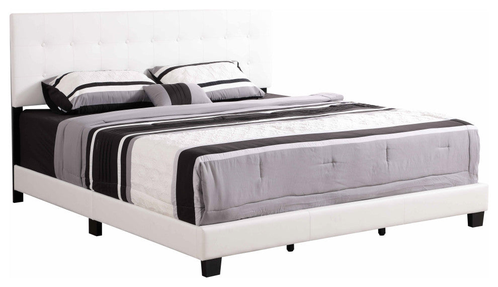Caldwell Bed, White, King