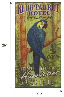 Tropical Parrot Five O'Clock Somewhere Wall Art