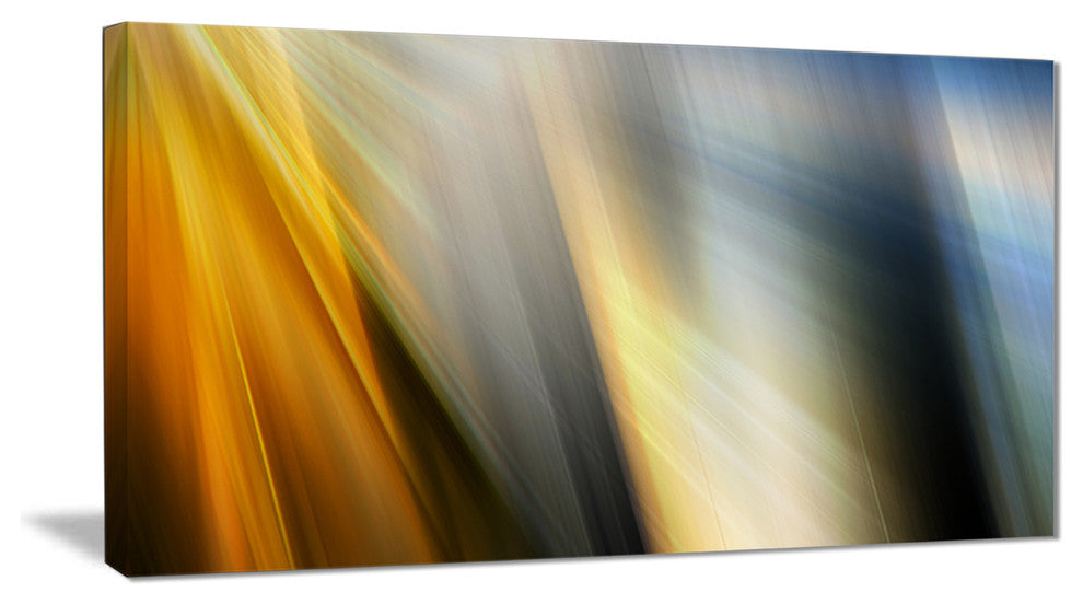 "Rays of Speed Vertical" Abstract Digital Art Canvas Print