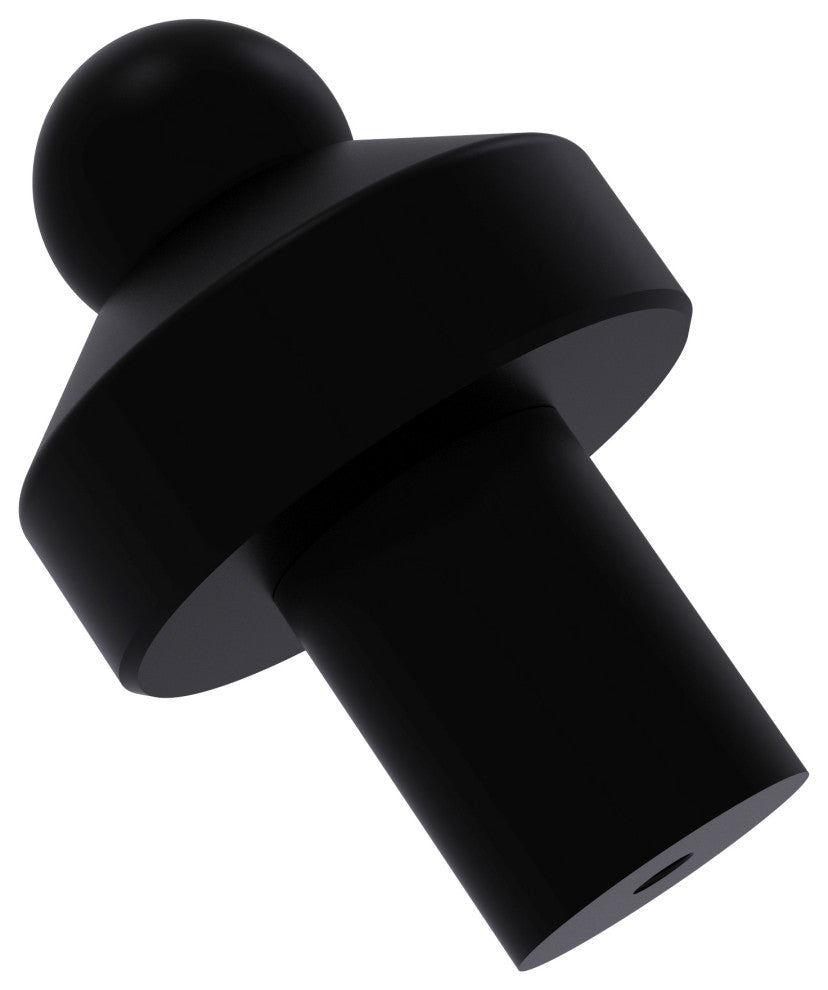 1" Cabinet Knob, Matte Black