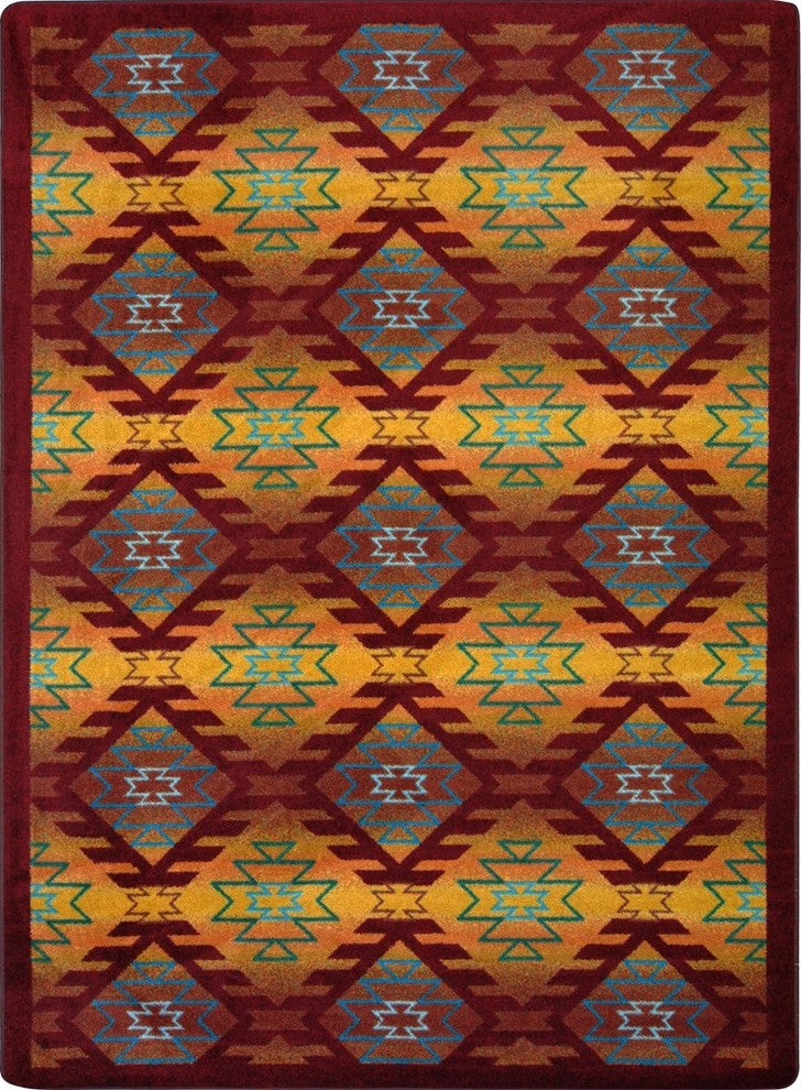 Kaleidoscope Rug, Canyon Ridge, 5'4"x7'8", Mesa Sunset