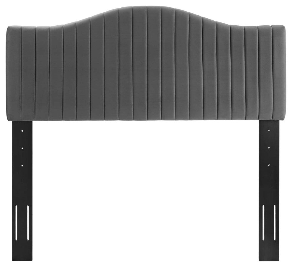 Brielle Channel Tufted Performance Velvet King/California King Headboard