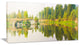 River and Forest Panorama, Landscape Canvas Art Print, 32"x16"