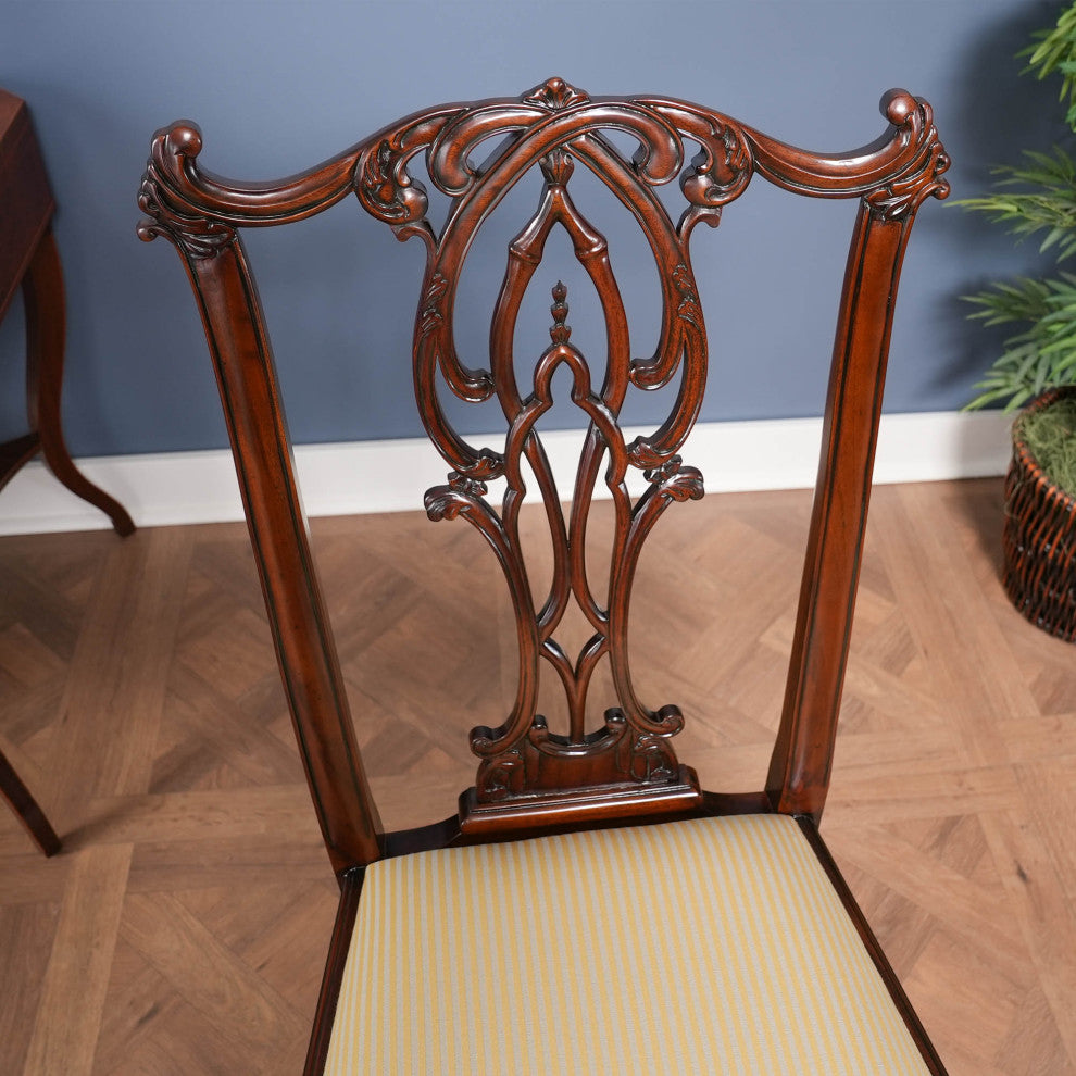 NDRSC061 Flame Back Chippendale SIDE Chair