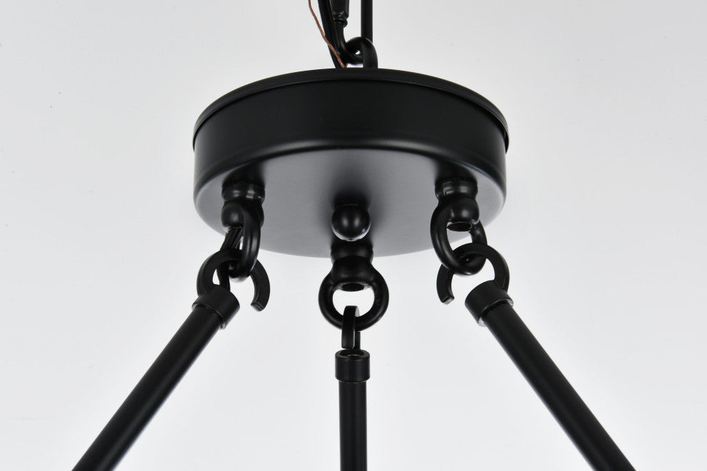 Home Living 48" Chandelier, Black