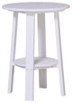 Poly Deluxe 28" End Table, White