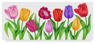 Kimura Designs 'Floral Tulips' Canvas Art, 32"x14"