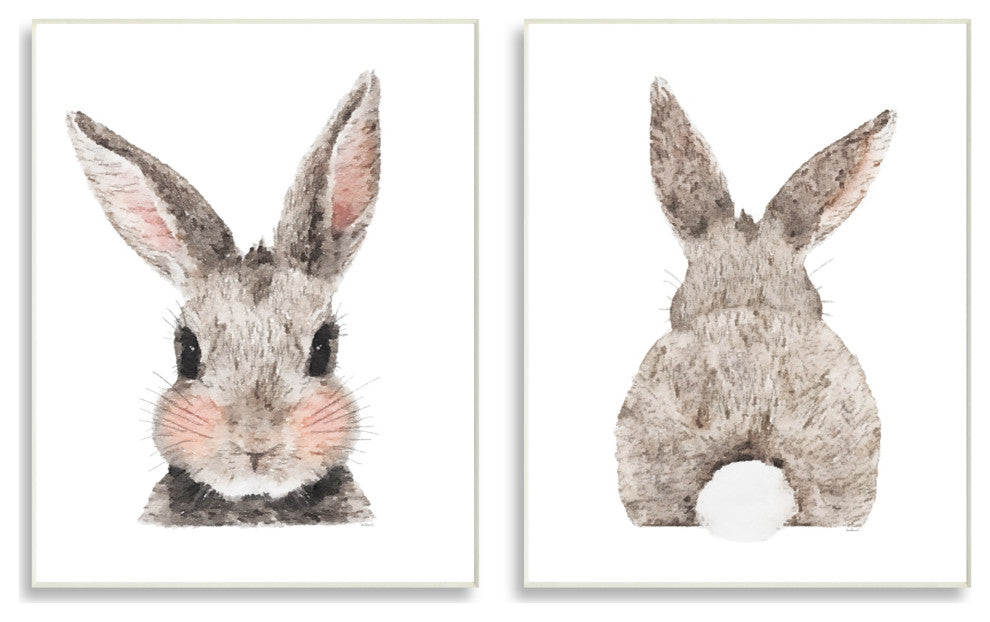 Adorable Bunny Cotton Tail Kid's Rabbit Blushing,10 x 15