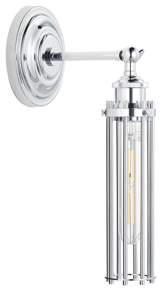 Vitteri Bathroom Vanity Light With LED Bulb, Chrome