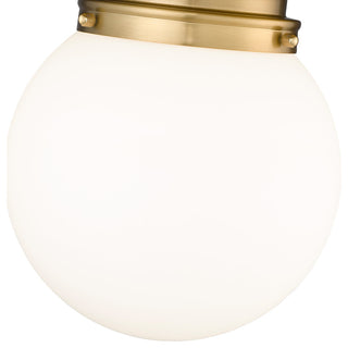 Z-Lite 1-Light Flush Mount,Heritage Brass