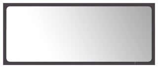 vidaXL Mirror Vanity Mirror Wall Mounted Bath Mirror Gray Engineered Wood