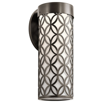 Kichler Cidney 16 inch Textured Architectural Bronze Outdoor Wall Light