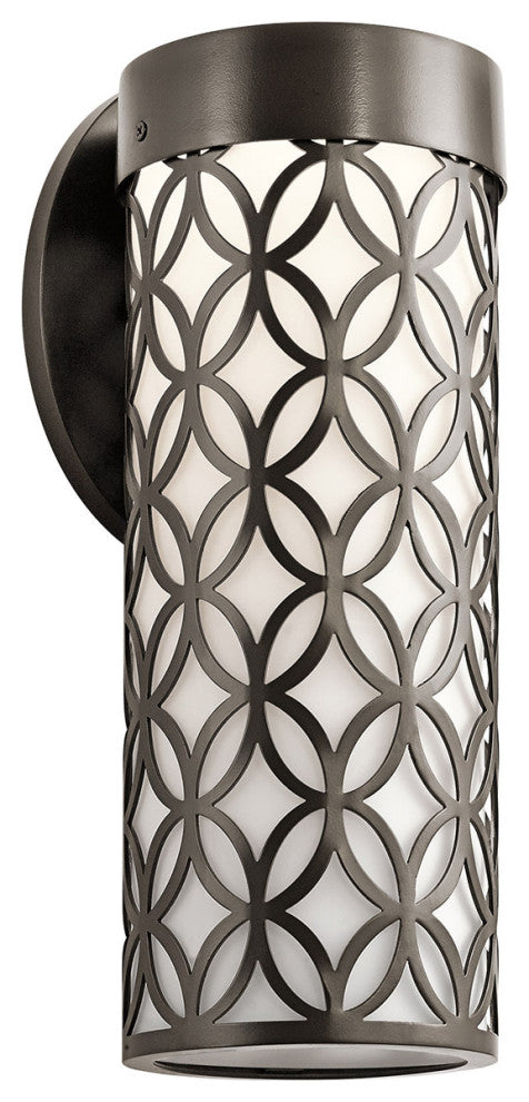 Kichler Cidney 16 inch Textured Architectural Bronze Outdoor Wall Light