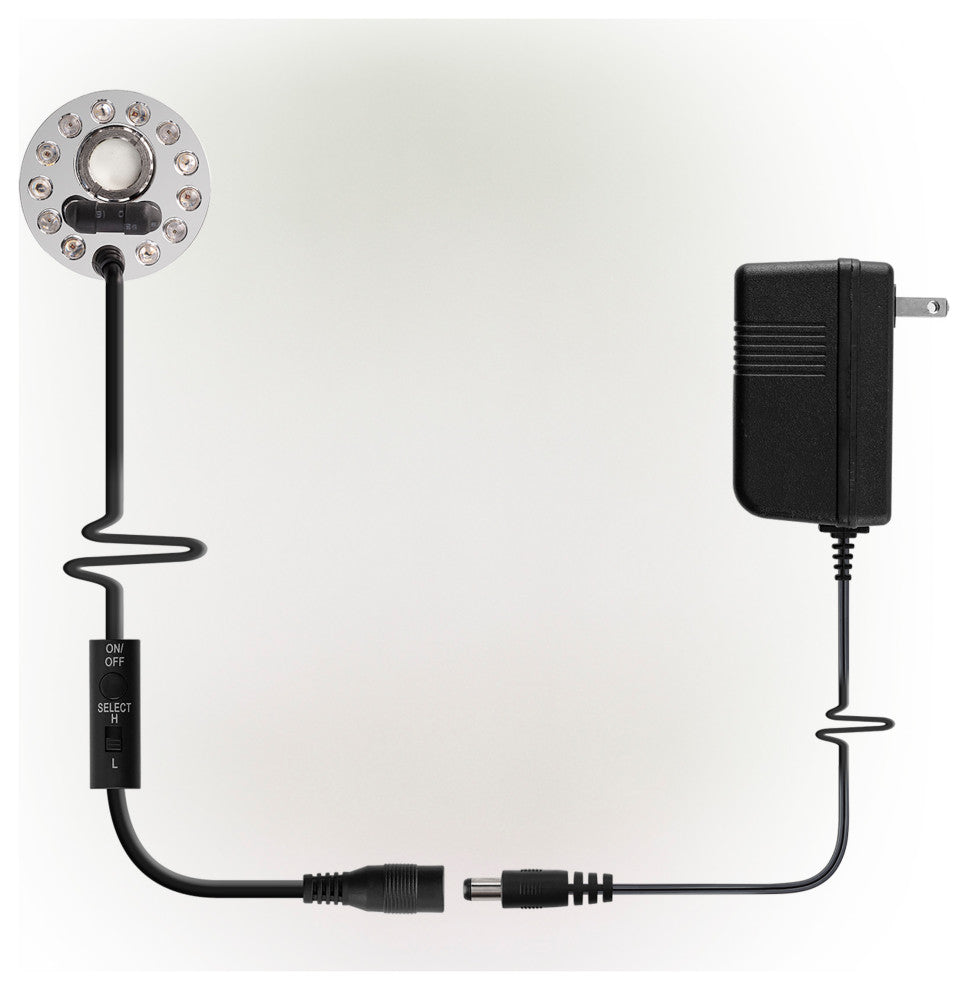 1-Jet Fogger With 12 LED Lights With Transformer