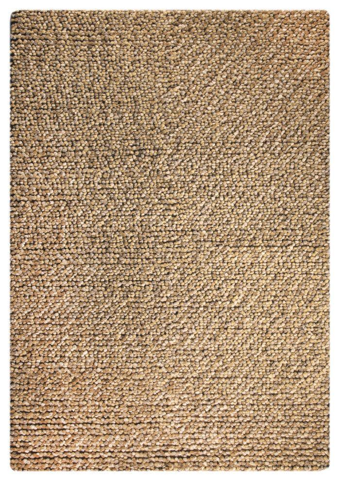 Hand Woven Camel New Zealand Wool Area Rug