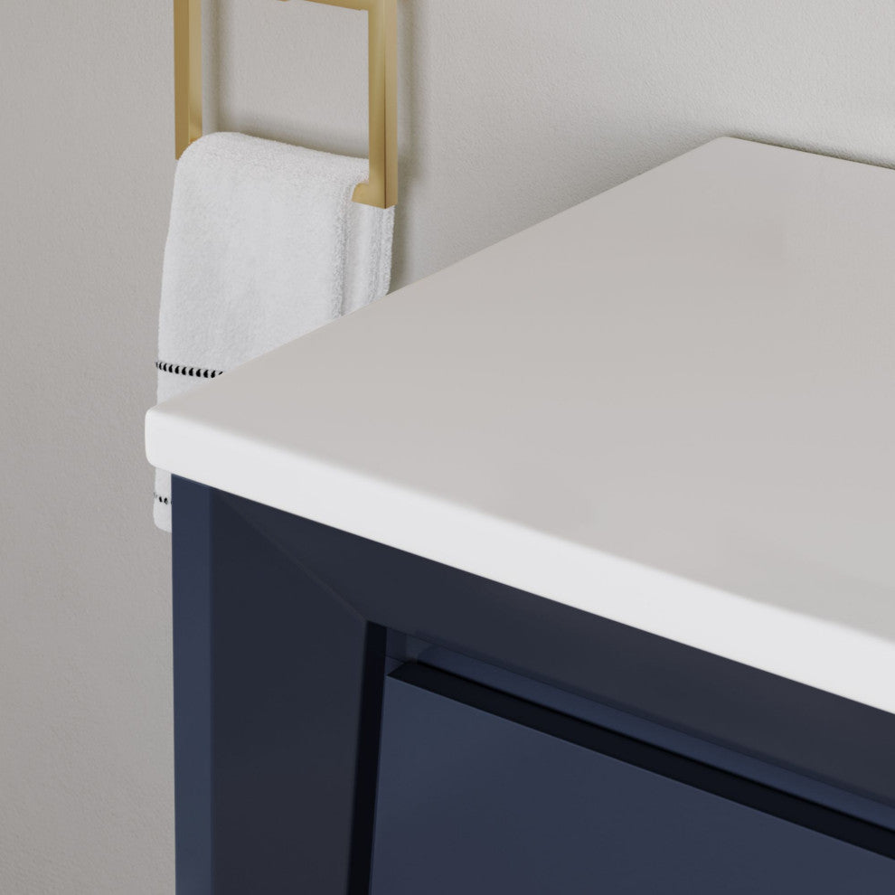 The Gellar Bathroom Vanity, Blue, 48", Single Sink, Freestanding