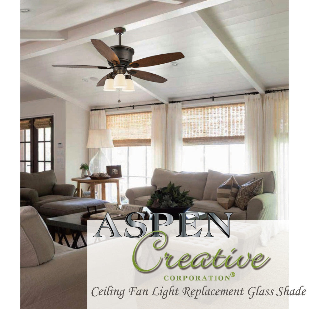 23163-4 Replacement Clear Ceiling Fan Glsss Shade, 4 Pack.
