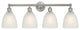 Innovations 616-4W-SN-G381 4 Light Bath Vanity Light, Brushed Satin Nickel