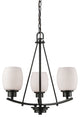 Thomas Lighting Casual Mission 3 Light Chandelier In Oil Rubbed Bronze