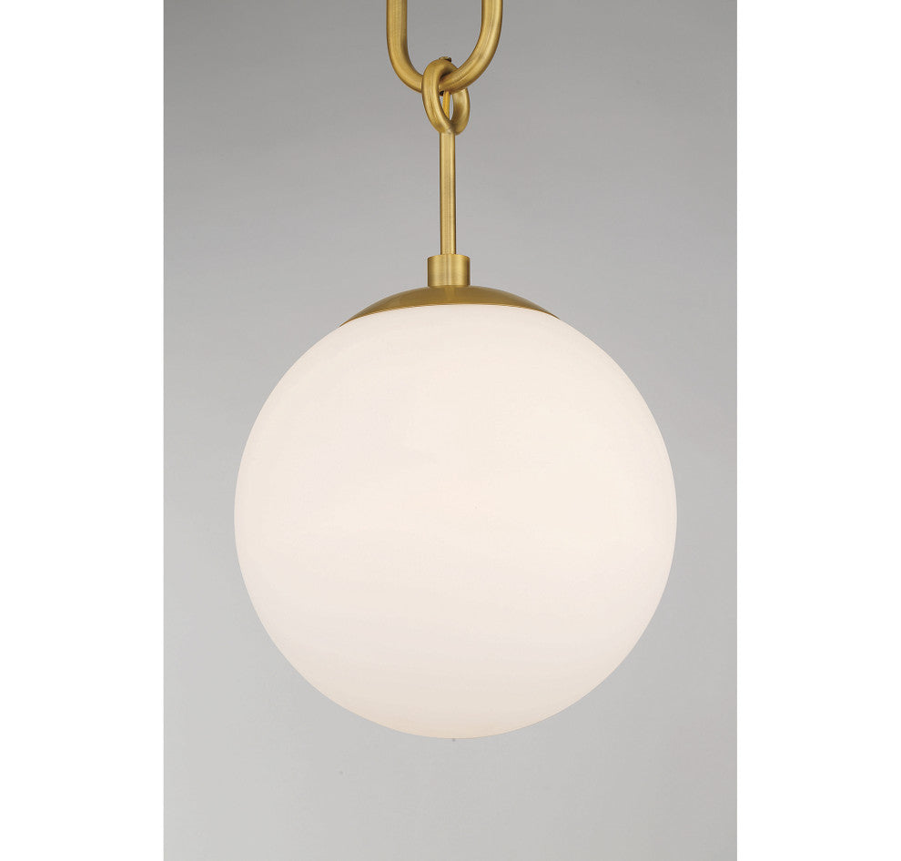 Becker 1-Light Warm Brass Pendant