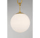 Becker 1-Light Warm Brass Pendant