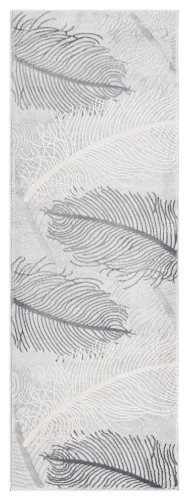 Unique Loom Camilla Finsbury Rug, Gray, 2'x6'