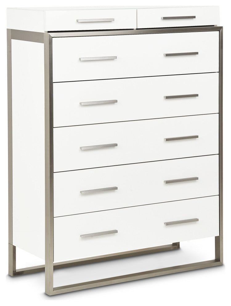 Marquee 6-Drawer Chest - Cloud White