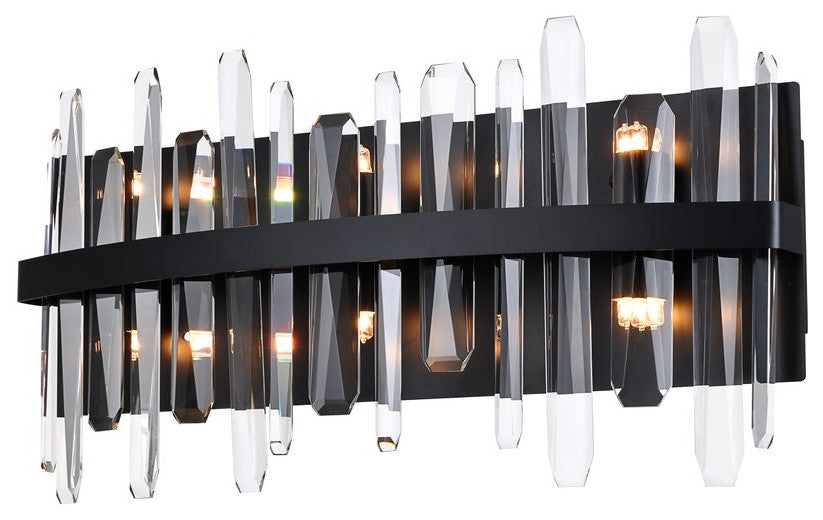 Modern Black 6-Light Bath Sconces