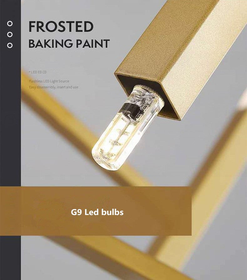 Zelbio | Gold/Black Postmodern LED Chandelier for Living Room, Gold, 36 Lights - Dia102.1xh70.1cm / Dia40.2xh27.6"