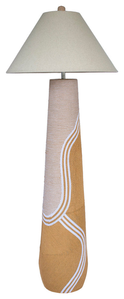 Harlee Natural Woven Floor Lamp