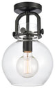 Innovations Newton Sphere Flush Mount Matte Black