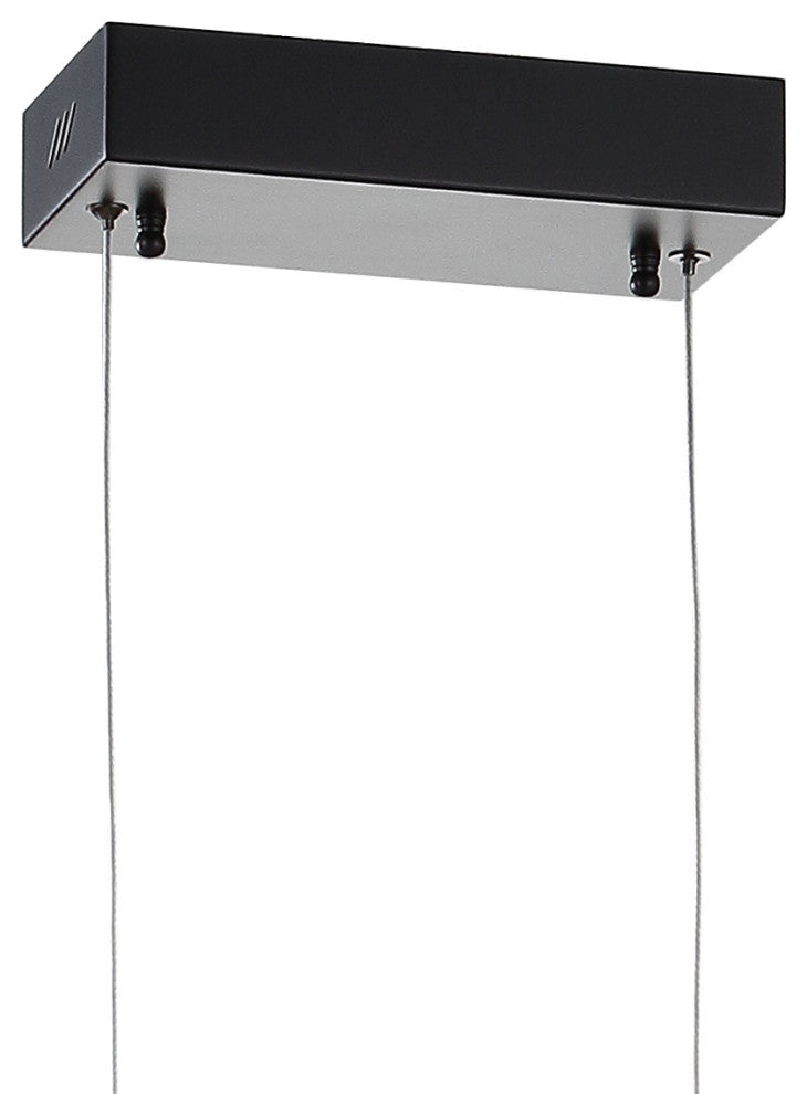 Roxanna 41.5" Dimmable Adjustable Integrated LED Linear Pendant, Black