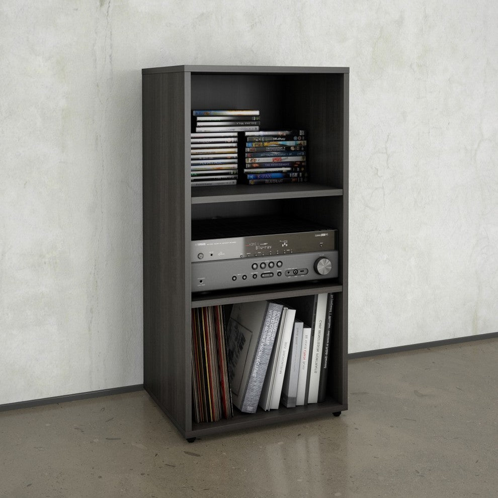 Nexera 220230 Allure 2-Shelf Bookcase, Ebony
