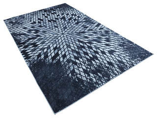 Faux Cowhide Digital Printed Patchwork Astral Sequence 6'x 9' Area Rug