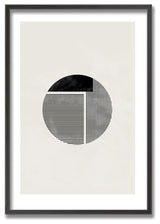 Minimalist round Framed Print Wall Art by 1X, 32"x48", Framed