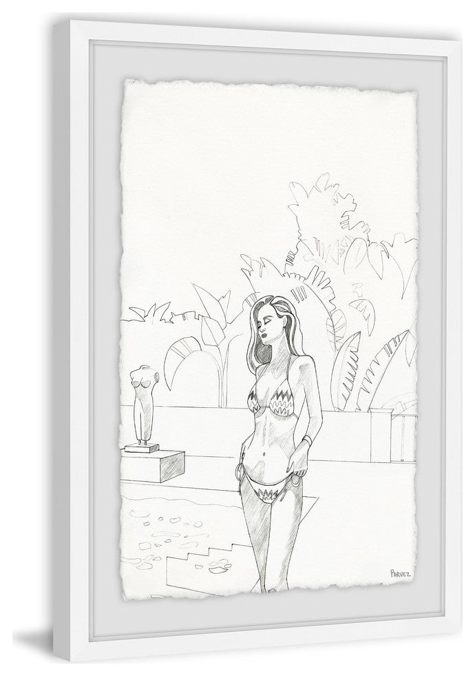 "Serene Getaway" Framed Painting Print, 30"x45"